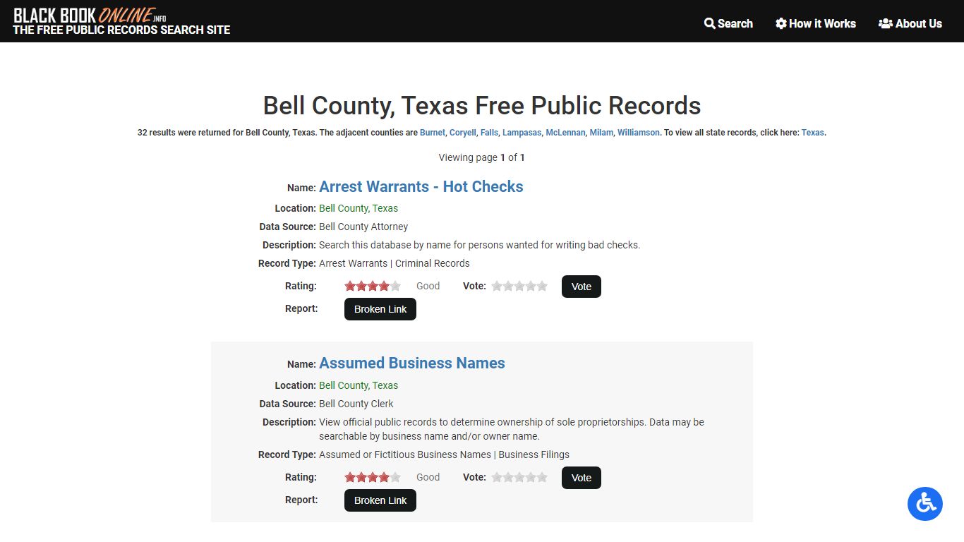 Bell County, TX Free Public Records | Criminal Records ...